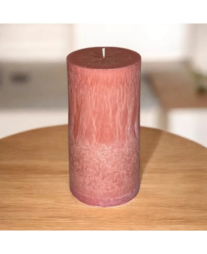 Palmová svíčka válec růžová 7,5×15 cm – Jarní kolekce | Křídla naděje