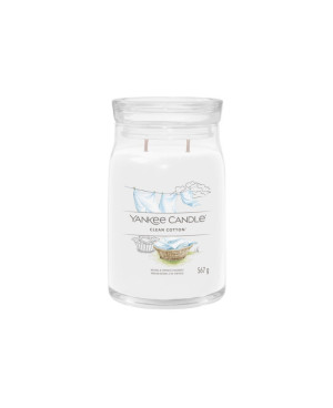 Yankee Candle Clean Cotton Signature (velký) – svěží a čistá vůně