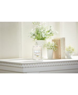 Yankee Candle Clean Cotton Signature (velký) – svěží a čistá vůně