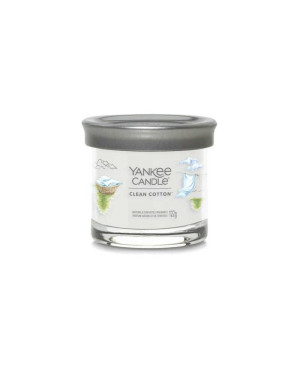 Yankee Candle Clean Cotton Signature malý tumbler – vůně čistoty a svěžesti