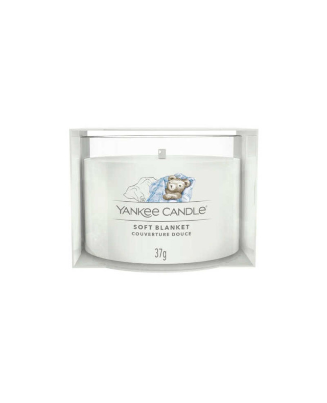 Yankee Candle Soft Blanket votivní svíčka ve skle – jemná vůně pro chvíle něhy