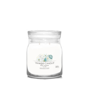 Yankee Candle Baby Powder Signature (střední) – svěží vůně dětského pudru
