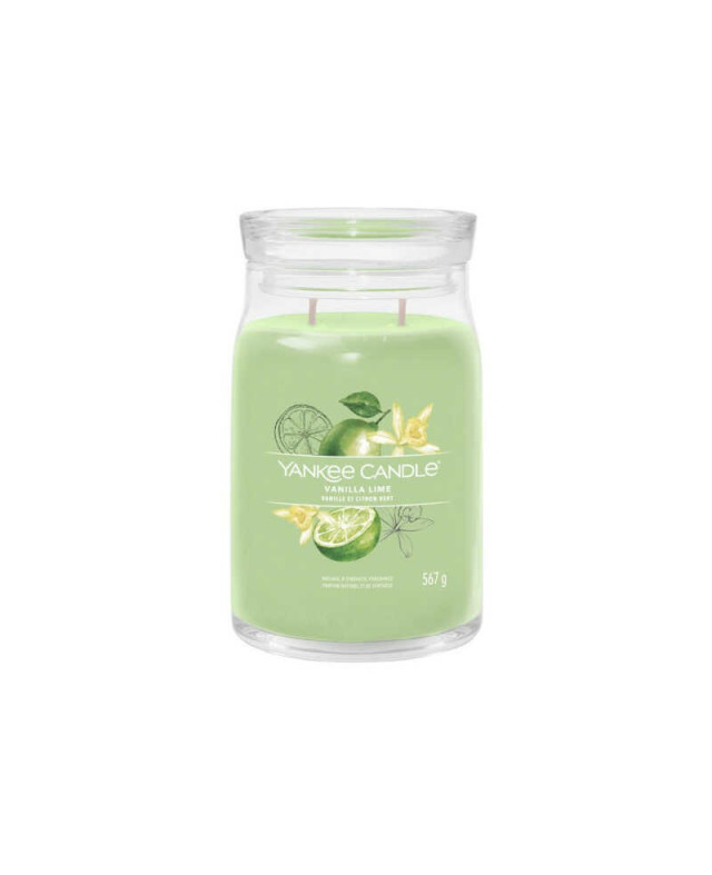 Yankee Candle Vanilla Lime Signature (velký) – svěží vanilka s osvěžující limetkou Yankee Candle Vanilla Lime Signature (velký) – svěží vanilka s osvěžující limetkou