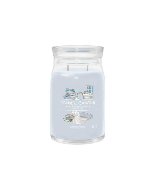 Yankee Candle A Calm & Quiet Place Signature (velký) – klidná a relaxační vůně Yankee Candle A Calm & Quiet Place Signature (velký) – klidná a relaxační vůně
