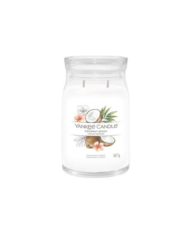 Yankee Candle Coconut Beach Signature (velký) – exotická vůně kokosu a vanilky Yankee Candle Coconut Beach Signature (velký) – exotická vůně kokosu a vanilky