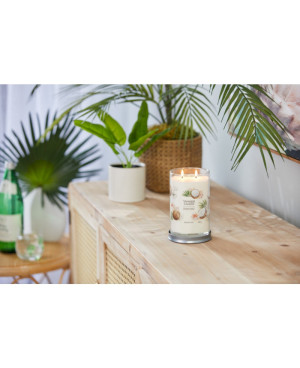 Yankee Candle Coconut Beach Signature Tumbler (velký) – letní vůně kokosu a vanilky
