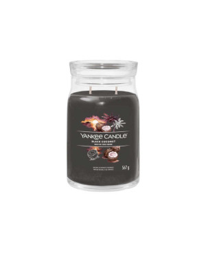Yankee Candle Black Coconut Signature (velký) – exotická vůně černého kokosu a pižma