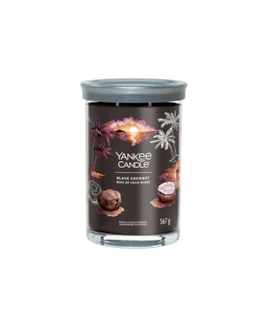 Yankee Candle Black Coconut Signature Tumbler velký – exotická vůně černého kokosu v elegantní sklenici