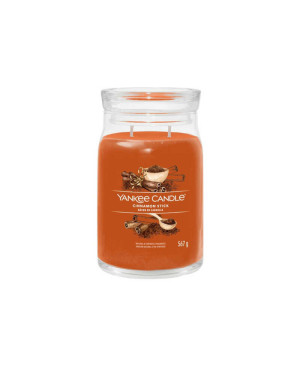 Vonná svíčka Yankee Candle Cinnamon Stick Signature velký – kořeněná vánoční atmosféra