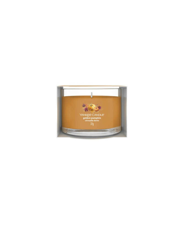 Yankee Candle Golden Pumpkin votivní svíčka ve skle – hřejivá vůně dýně a koření