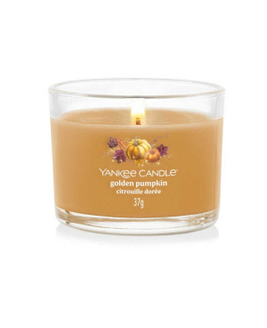 Yankee Candle Golden Pumpkin votivní svíčka ve skle – hřejivá vůně dýně a koření