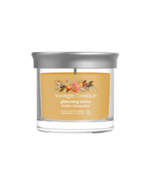 Yankee Candle Glistening Leaves Signature Tumbler malý – podzimní vůně listí a koření