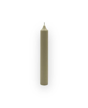 Sójová svíčka válec 25×3,5 cm béžová – minimalistická přírodní dekorace