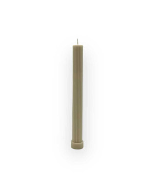 Sójová svíčka válec 27×2,8 cm béžová – přírodní elegantní svíčka do interiéru