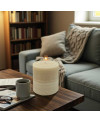 Béžová svíčka válec 10×10 cm z palmového vosku – přírodní elegance do interiéru