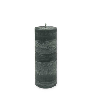 Černá svíčka válec 15×6 cm – palmový vosk, elegantní rustikální styl