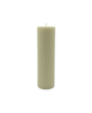 Sójová svíčka válec 20×6 cm bílá – elegantní přírodní dekorace do interiéru