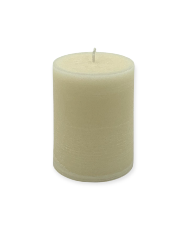 Svíčka válec 10x8 cm z palmového vosku – přírodní svíčka s elegantní strukturou