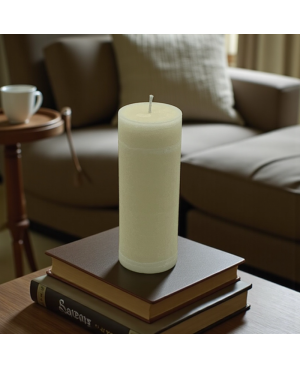 Svíčka válec 15x6 cm z palmového vosku – přírodní design s dlouhou výdrží