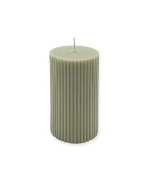 Sójová svíčka válec 10×6 cm šedá – přírodní a ekologická svíčka