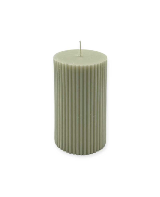 Sójová svíčka válec 10×6 cm šedá – přírodní a ekologická svíčka