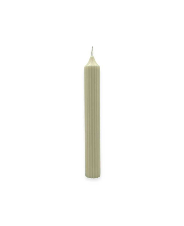 Sójová svíčka válec 25×3,5 cm béžová – minimalistická přírodní dekorace