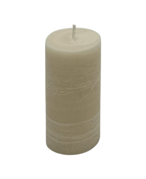 Béžová svíčka válec 10×5 cm z palmového vosku – přírodní krása v malé formě