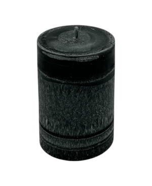 Černá svíčka válec 10×7 cm – palmový vosk, přírodní a elegantní dekorace